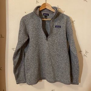 Patagonia Fleece Pullover, Light Grey Melange